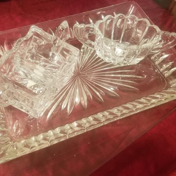 Shannon crystal serving set - Picture 2 of 6